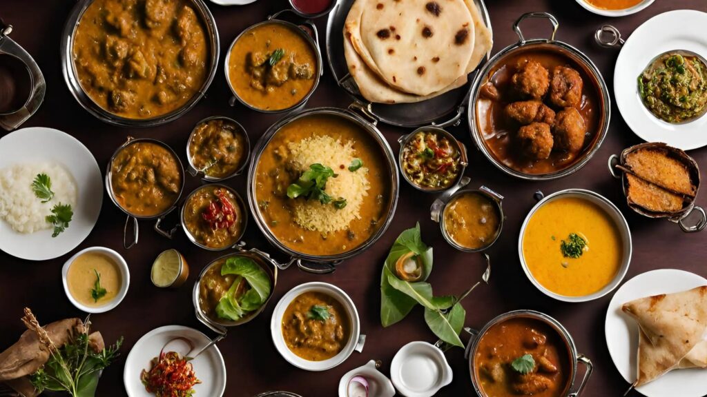 Indian food on the table