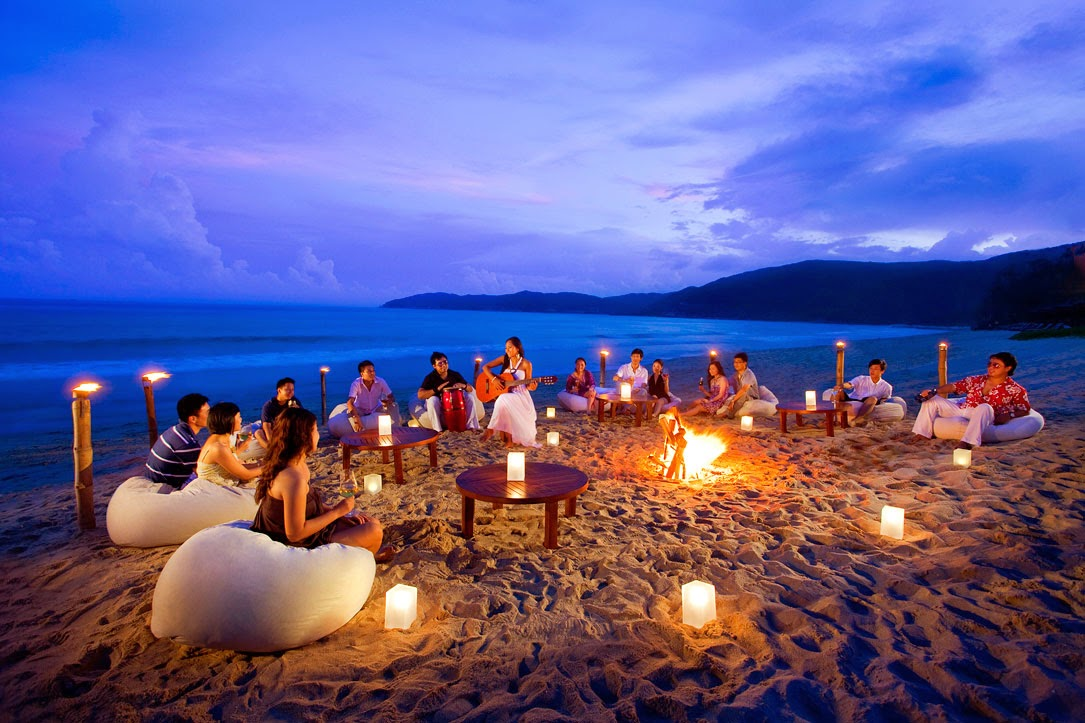 Evening on the beach in Goa