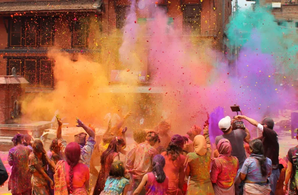 Holi color festival in India