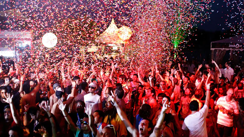 people at a festival in india